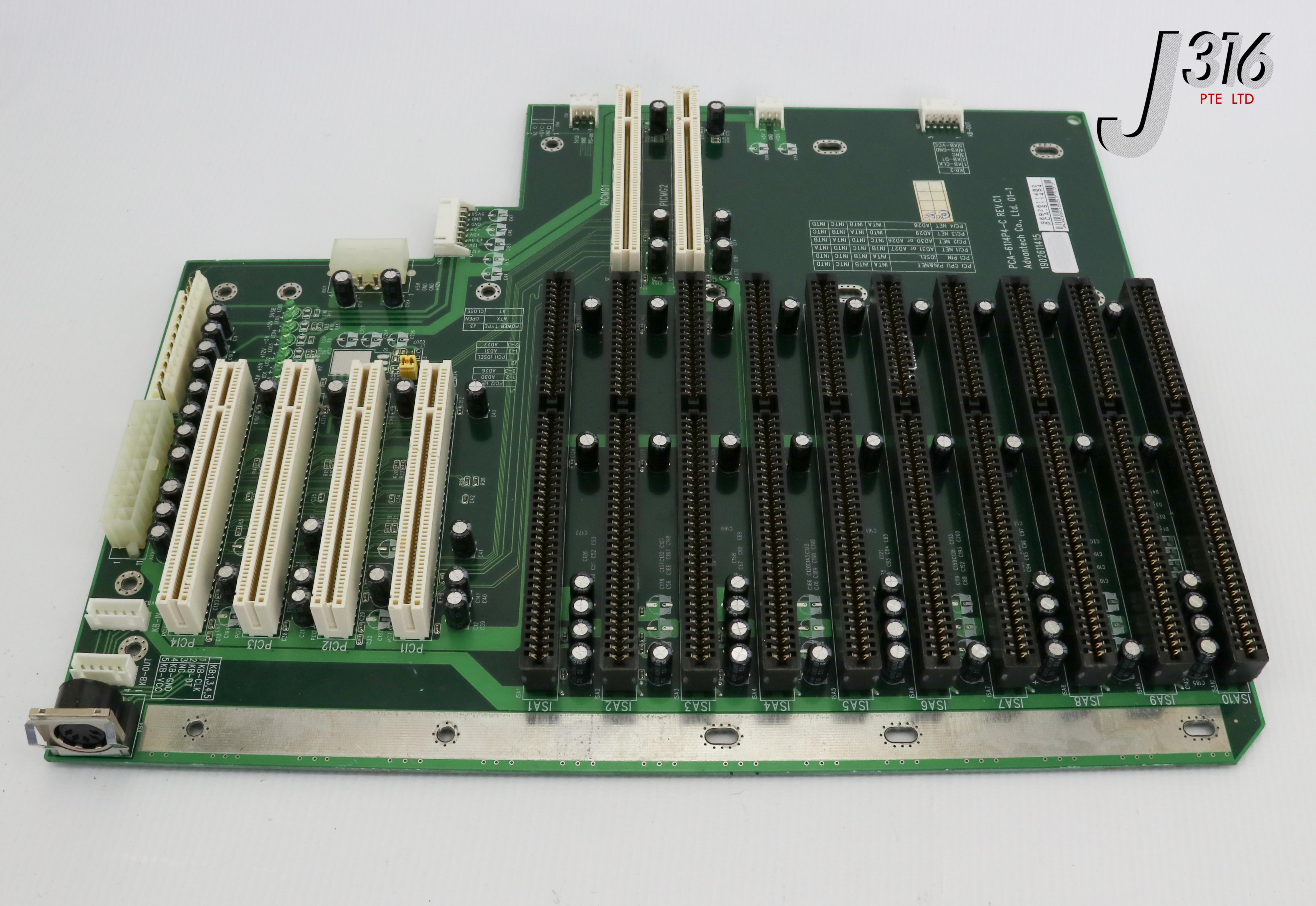 3本セット 25294 ADVANTECH PCB, BACKPLANE BOARD, P/N: 1902611415 PCA-6114P4-C